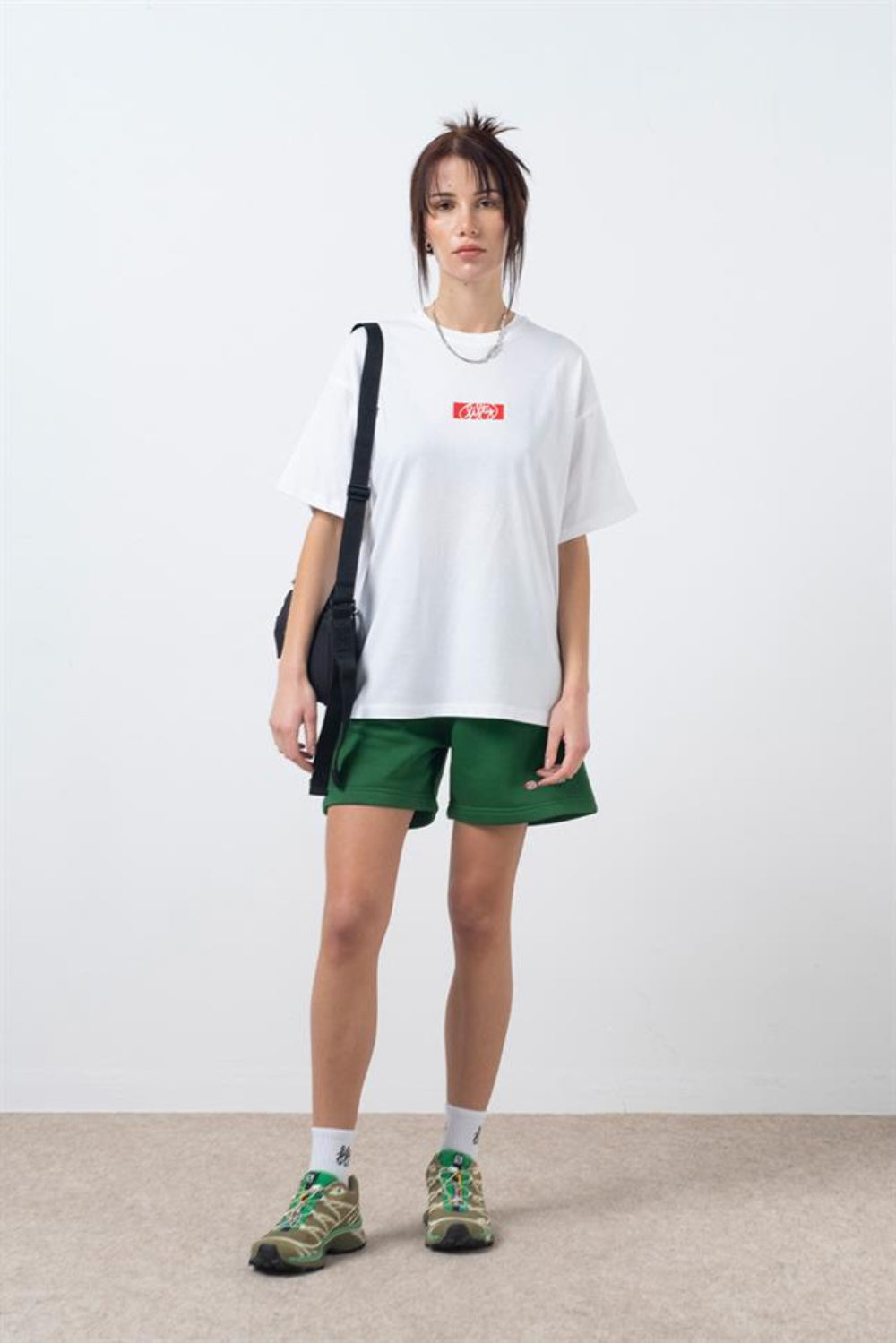 Fifty Pieces-Yeşil Bermuda Jogger Şort-Şort-1-fleurdirect.live