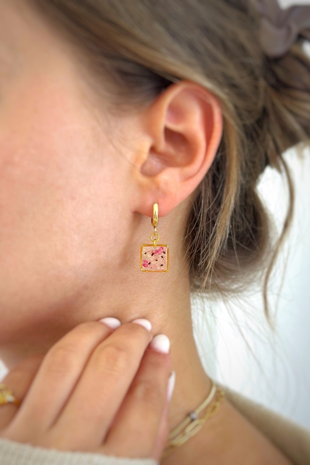 Fiorel Design-Teeny Weeny Drop Square - Purple-Küpe-2-fleurdirect.live