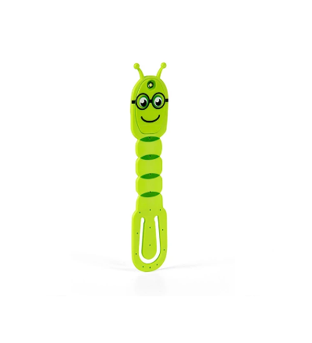 Flexilight-Pals Bookwarm Green - Arkadaşlar Esnek Okuma Lambası Kitapkurdu Yeşil-Kitap Okuma Lambası-1-fleurdirect.live