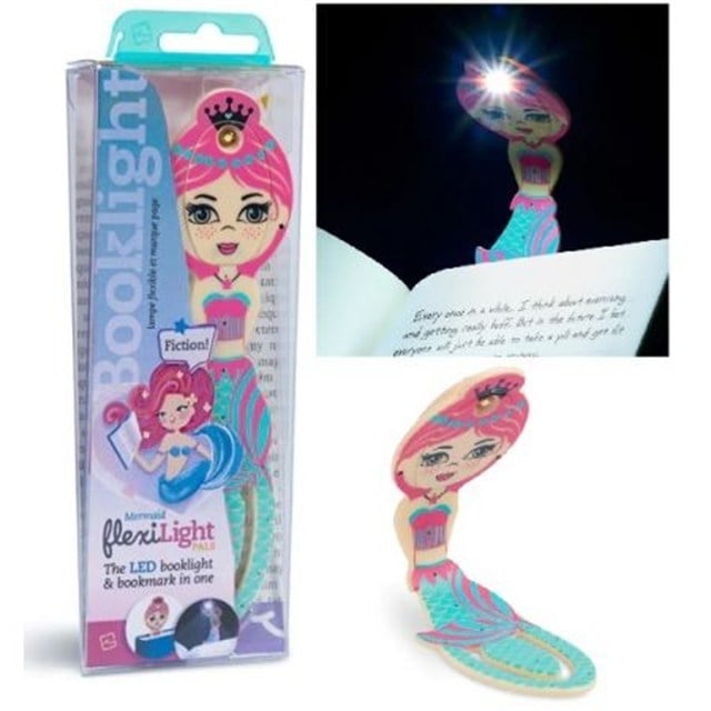 Flexilight-Pals Mermaid Teal - Arkadaşlar Esnek Okuma Lambası Denizkızı Teal Mavisi-Kitap Okuma Lambası-2-fleurdirect.live