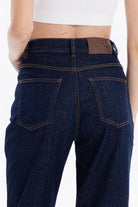 GMG Firenze-5 Cep Yüksek Bel Mom Fit Kadın Denim Jean Pantolon-DENİM PANTOLON-8-fleurdirect.live