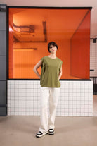 GMG Firenze-Bisiklet Yaka Logo Detaylı Kolsuz T-Shirt-T-Shirts-6-fleurdirect.live