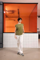 GMG Firenze-Bisiklet Yaka Logo Detaylı Kolsuz T-Shirt-T-Shirts-7-fleurdirect.live