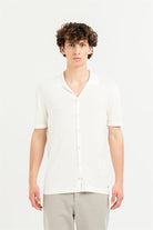 GMG Firenze-Kısa Kollu Slim Fit Triko Erkek Gömlek-Summer'25-1-fleurdirect.live