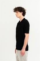 GMG Firenze-Kısa Kollu Slim Fit Triko Erkek Gömlek-Summer'25-11-fleurdirect.live