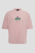 GNP İstanbul-Gnp Eskitme Yıkamalı Pembe Tshirt-T-Shirts-1-fleurdirect.live