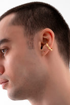 Gal İstanbul-Big Cult Earcuff Gold-Küpe-2-fleurdirect.live