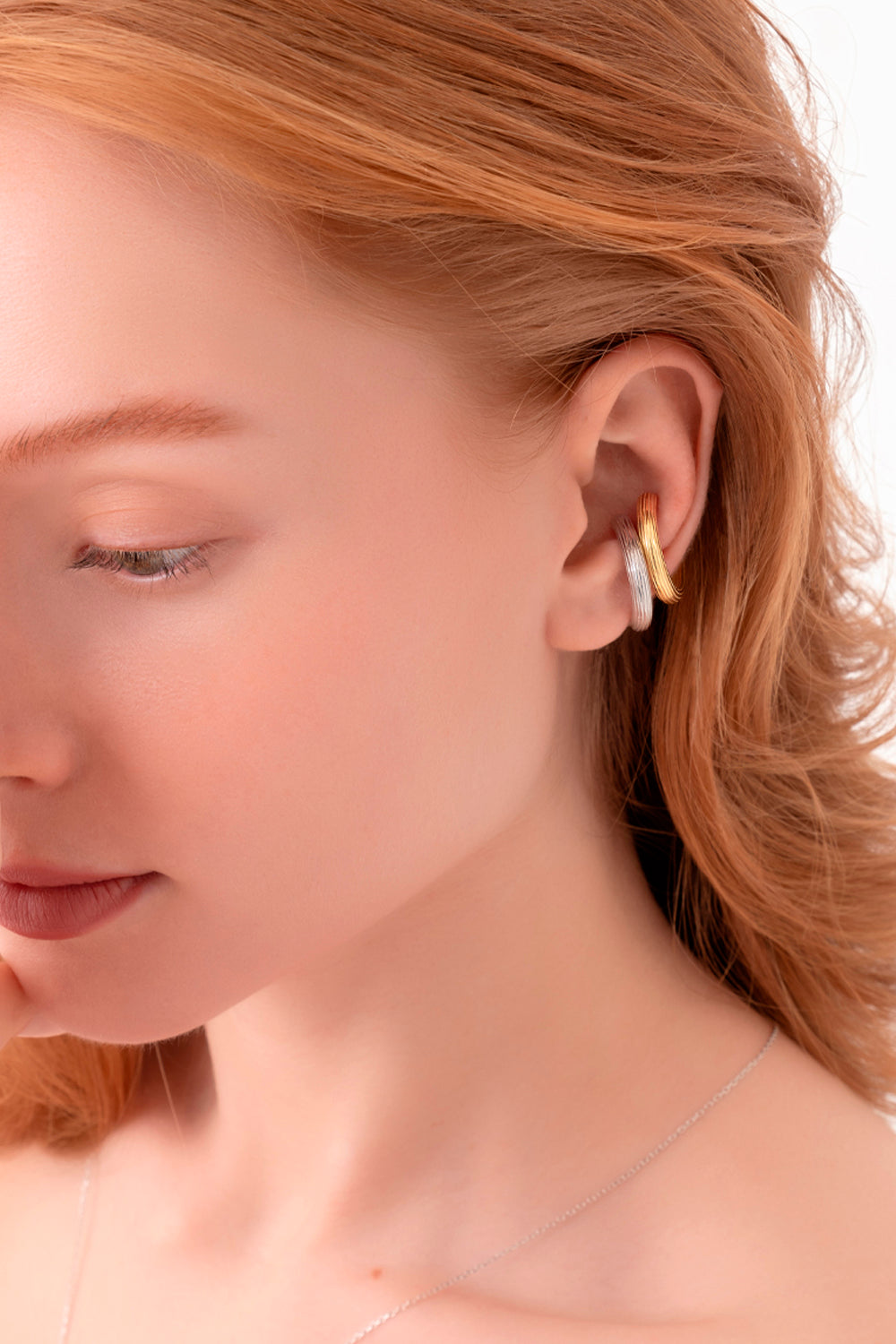 Gal İstanbul-Big Cult Earcuff Gold-Küpe-3-fleurdirect.live