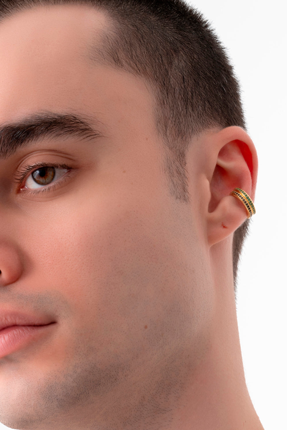 Gal İstanbul-Tiny Earcuff Gold x Black-Küpe-2-fleurdirect.live