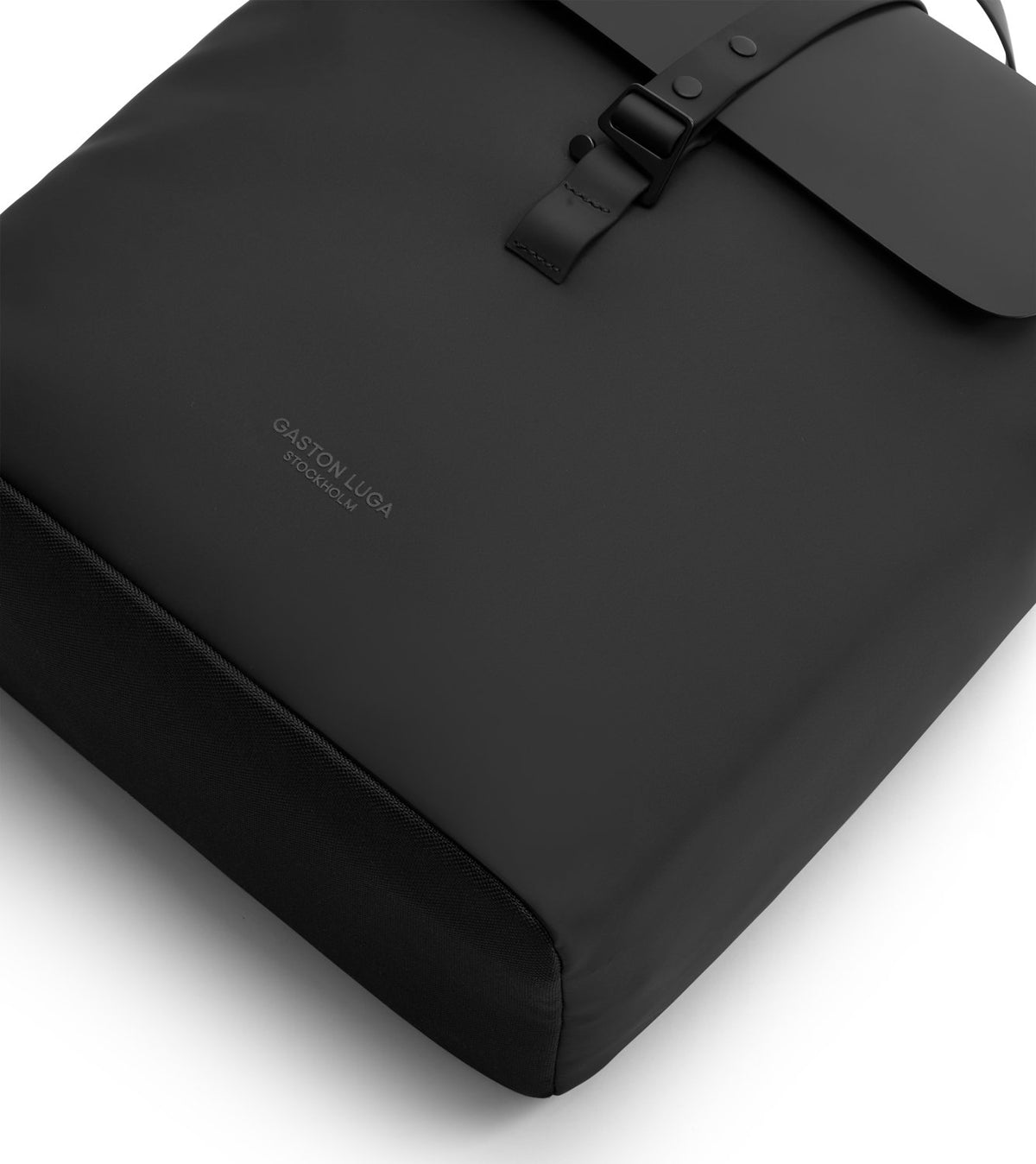 Gaston Luga-Gaston Luga Dash Bucket Laptop Bölmeli Sırt çantası 11"/13" Siyah-Sırt Çantası-6-fleurdirect.live