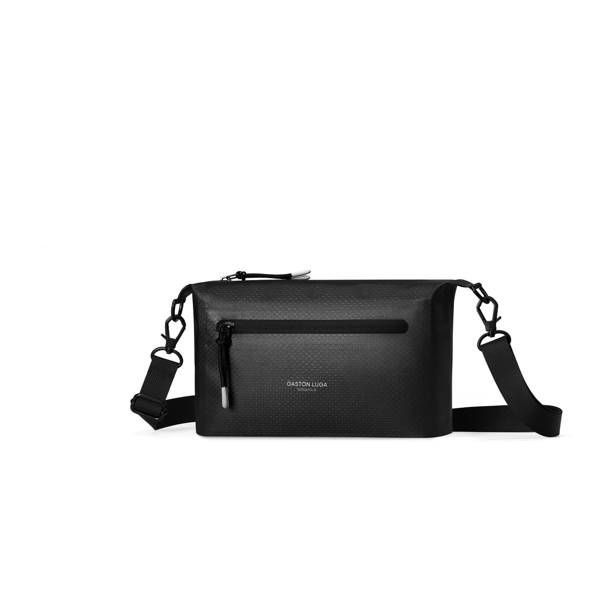 Gaston Luga-Gaston Luga Lightweight Duo Seal Crossbody Omuz çantası Black-Omuz Çantası-2-fleurdirect.live