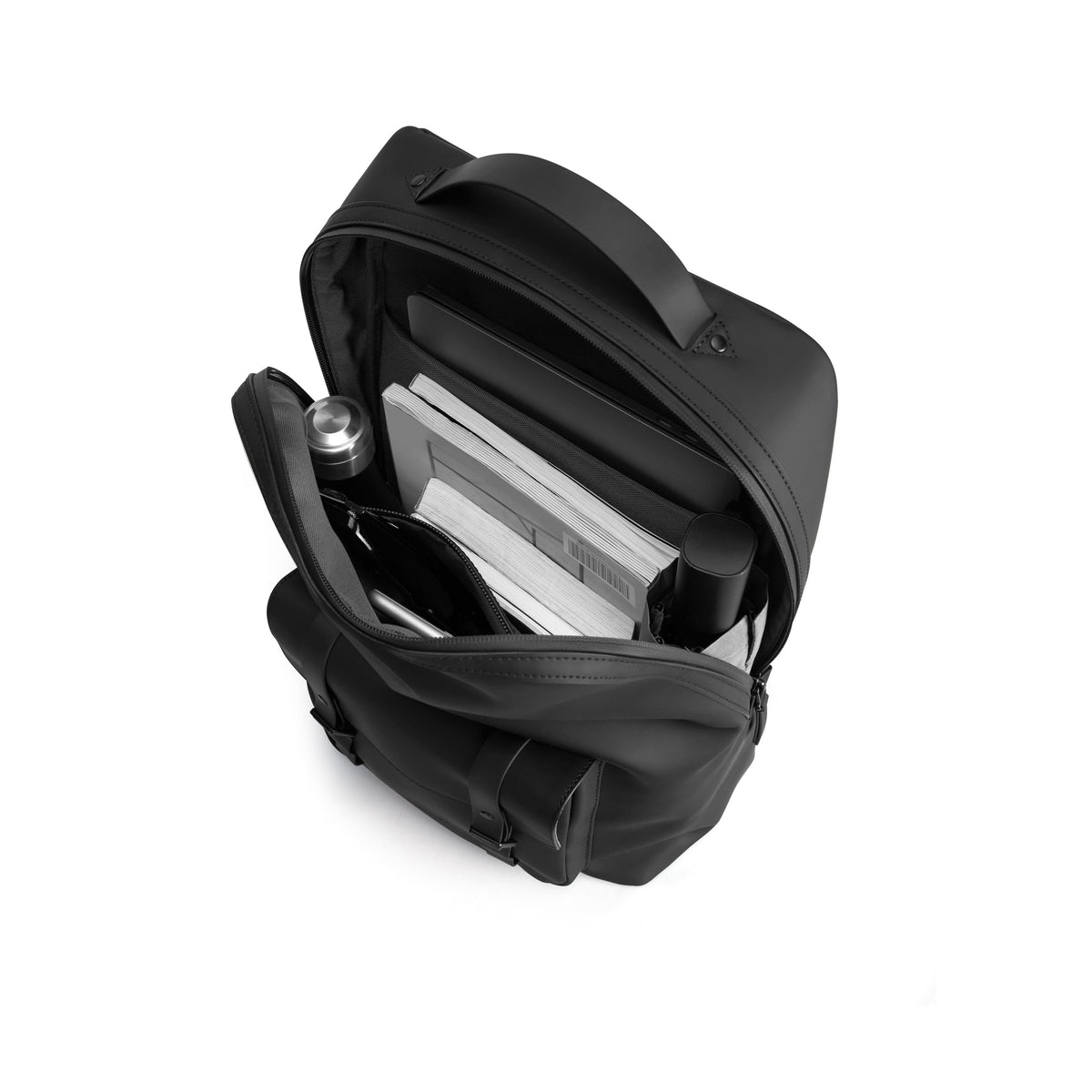 Gaston Luga-Gaston Luga Spläsh Org. Backpack 15" Sırt çantası Black-Sırt Çantası-4-fleurdirect.live