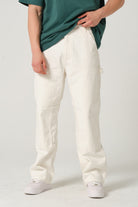 Gennaro-Carpenter Pants - Beyaz-Kot Pantolon-3-fleurdirect.live