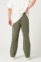 Gennaro-Carpenter Pants - Haki-Kot Pantolon-2-fleurdirect.live