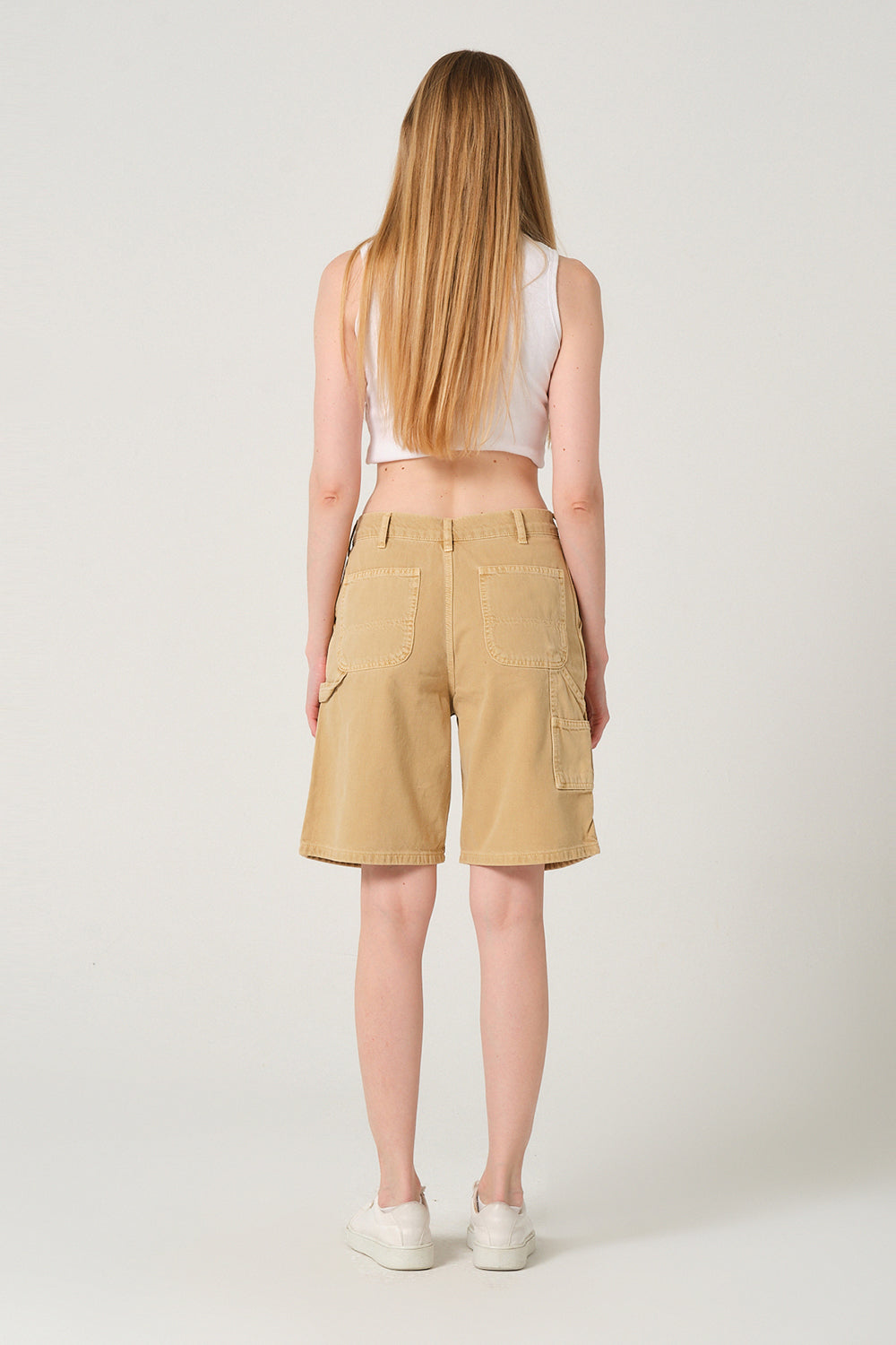 Gennaro-Carpenter Shorts - Women Camel-Şort-3-fleurdirect.live