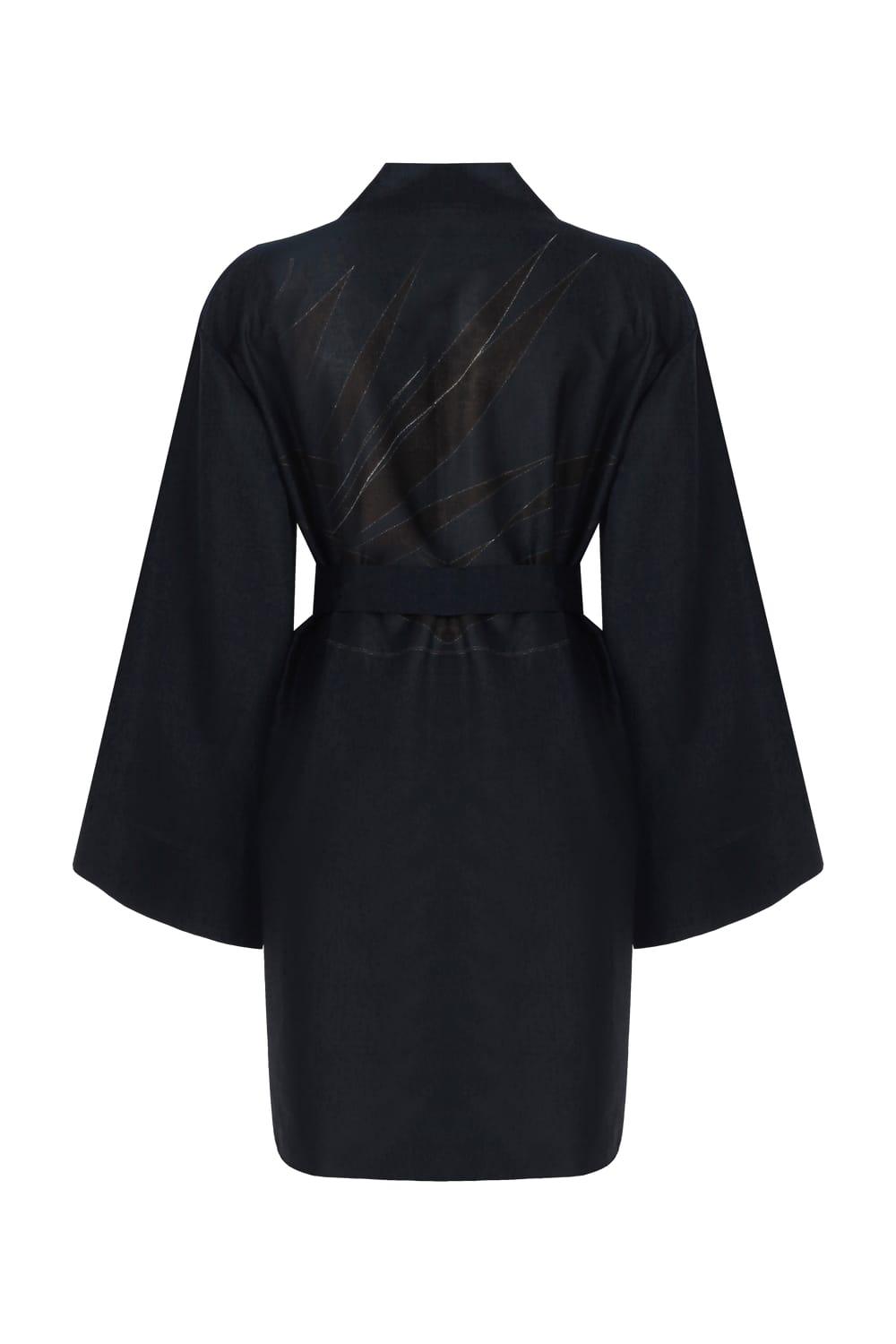 Geomi-Floral Kimono - Petrol-Kimono-3-fleurdirect.live