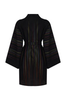 Geomi-Rainbow Kimono - Siyah-Kimono-1-fleurdirect.live