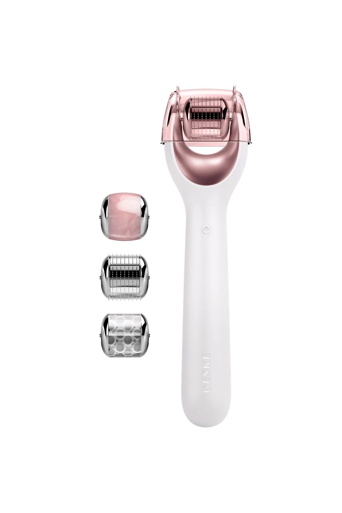 Geske-Mikro İğneli, Buz Başlığı, Pembe Kuvars Başlıklı Dermaroller Cihaz | Micro Needle Face Roller-Cilt Bakım Aletleri-1-fleurdirect.live
