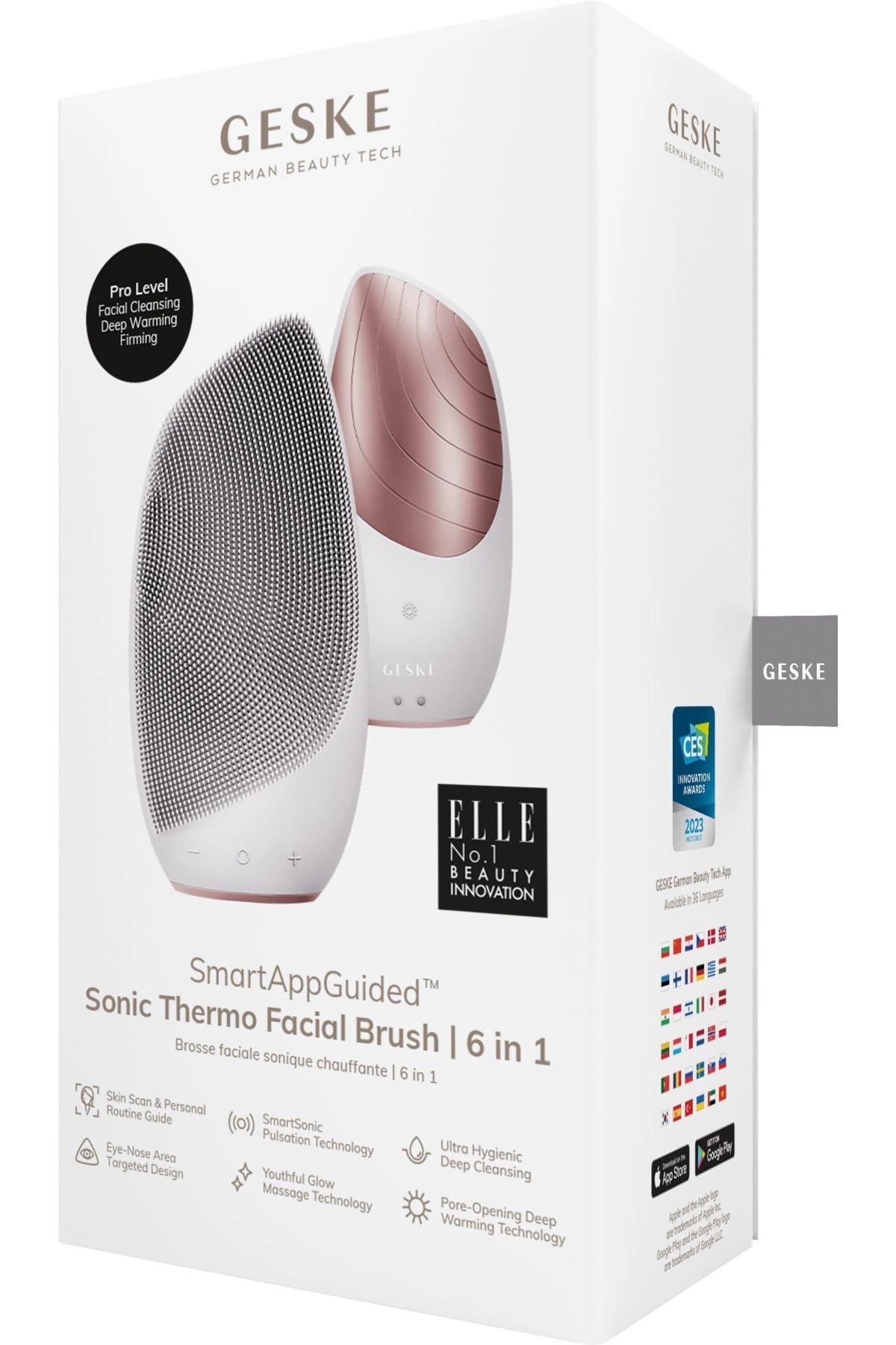 Geske-Titreşimli Yüz Temizleme Ve Isılı Masaj Cihazı | Sonic Thermo Facial Brush-Cilt Bakım Aletleri-13-fleurdirect.live