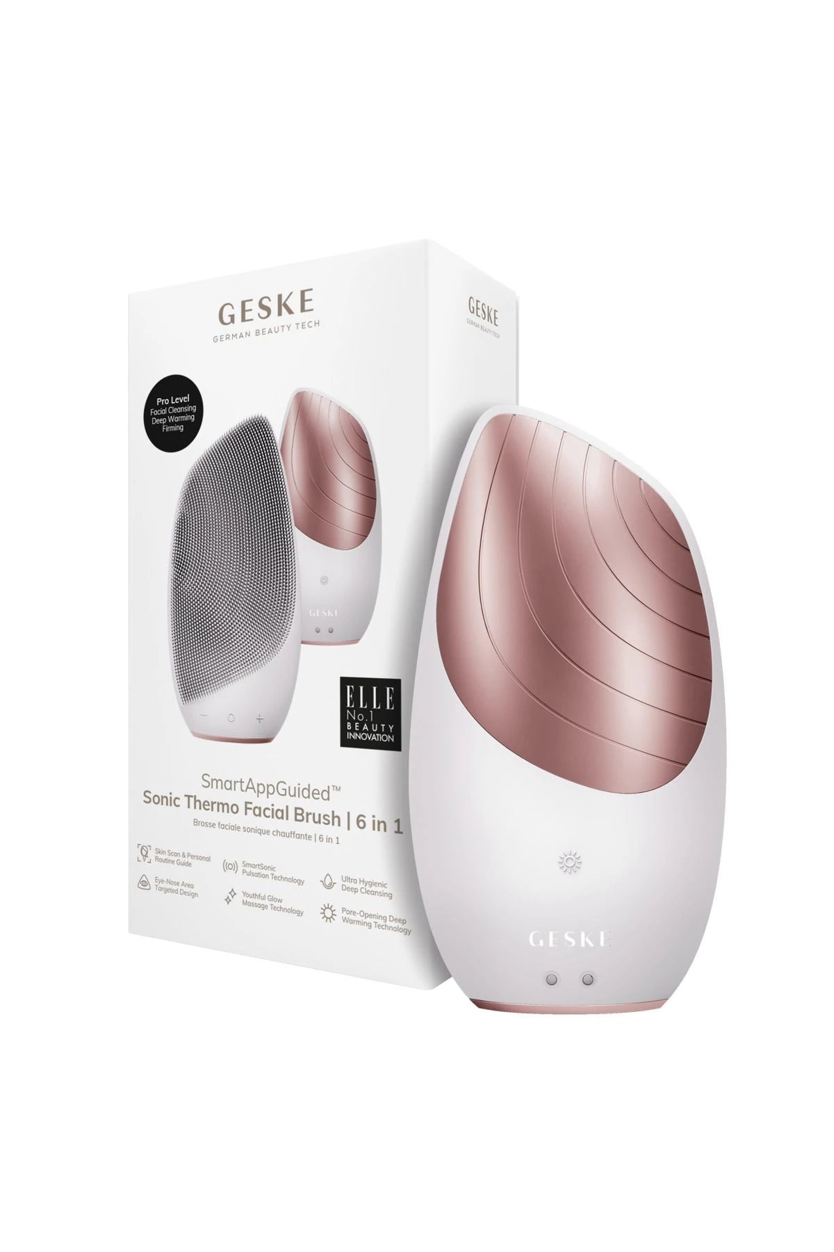 Geske-Titreşimli Yüz Temizleme Ve Isılı Masaj Cihazı | Sonic Thermo Facial Brush-Cilt Bakım Aletleri-14-fleurdirect.live