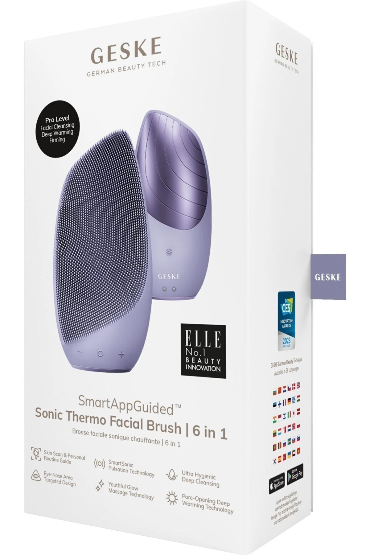 Geske-Titreşimli Yüz Temizleme Ve Isılı Masaj Cihazı | Sonic Thermo Facial Brush-Cilt Bakım Aletleri-36-fleurdirect.live