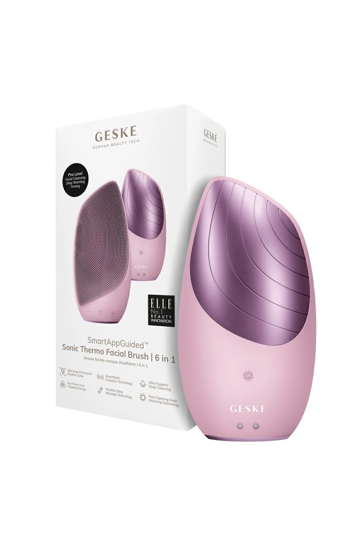 Geske-Titreşimli Yüz Temizleme Ve Isılı Masaj Cihazı | Sonic Thermo Facial Brush-Cilt Bakım Aletleri-7-fleurdirect.live