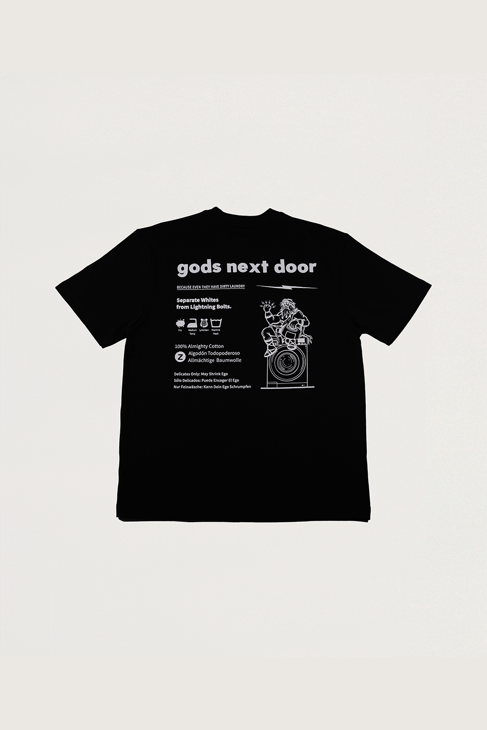 Gods Next Door-Zeus' Almighty Washing Guide-T-Shirts-2-fleurdirect.live