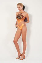 Haracci-Queen of Flowers Halter Mayo Mango Sarısı-Mayo-4-fleurdirect.live