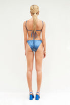 Haracci-Queen of Flowers Halter Mayo Nikel Mavi-Mayo-5-fleurdirect.live
