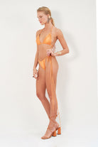 Haracci-Queen of Flowers Üçgen Bikini Mango Sarısı-Bikini & Mayo-7-fleurdirect.live
