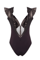 Haracci-Wings of a Queen Mayo Koyu Kahverengi-Bikini & Mayo-6-fleurdirect.live