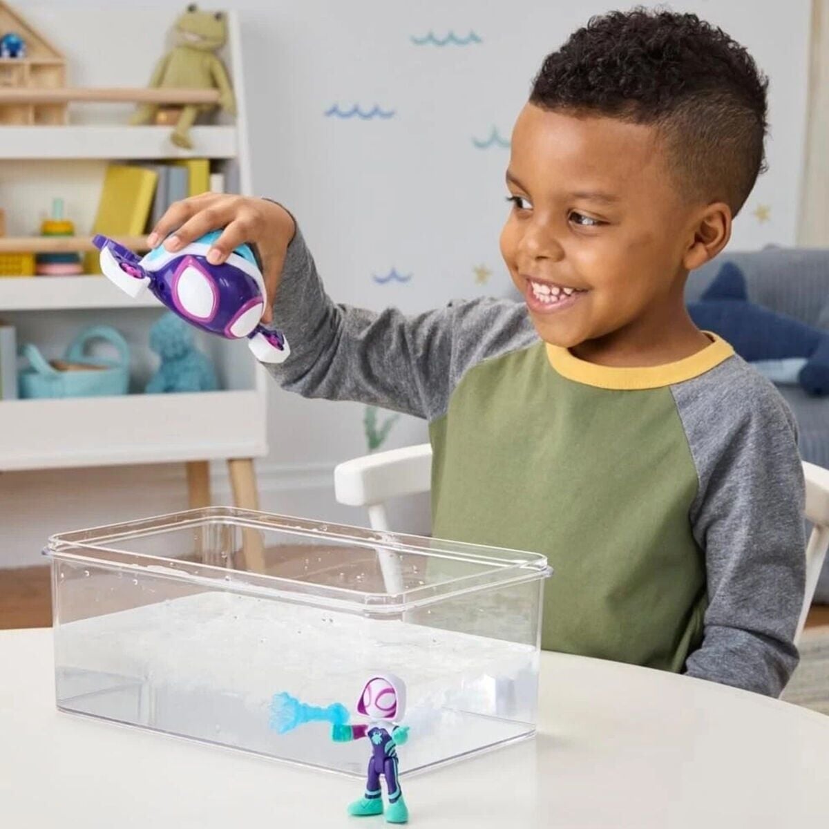 G1466 Spidey Waterwebs - Ghost Turtle Figür Ve Araç Oyunseti +3 Yaş