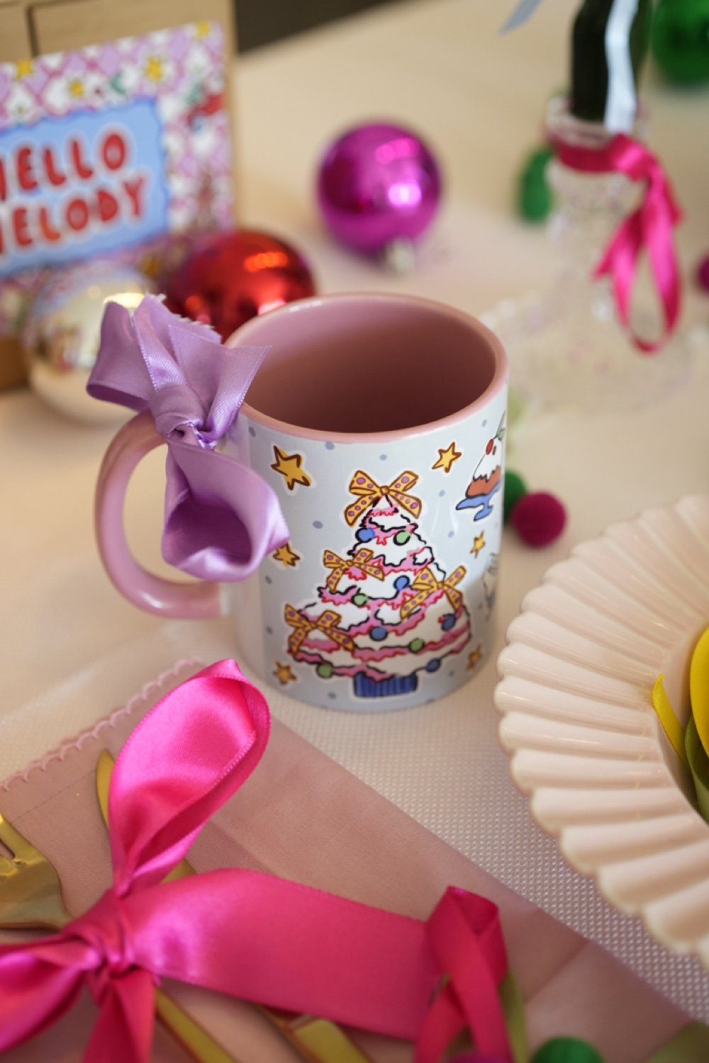 Hello Melody-Xmas Icons Kupa-Bardak-4-fleurdirect.live