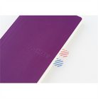 Hobonichi-Hobonichi Techo Weeks Mega B6 Deri Kapak Slim Colors: Rich Purple-Çizgili-5-fleurdirect.live