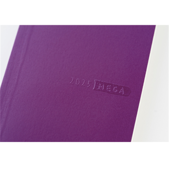 Hobonichi-Hobonichi Techo Weeks Mega B6 Deri Kapak Slim Colors: Rich Purple-Çizgili-6-fleurdirect.live