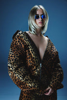 Leopar Desen Gabardin Mont