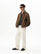 Leopar Desen Gabardin Mont