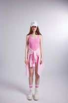 Cepli Oversize Kesim Lovesize Gömlek Pembe