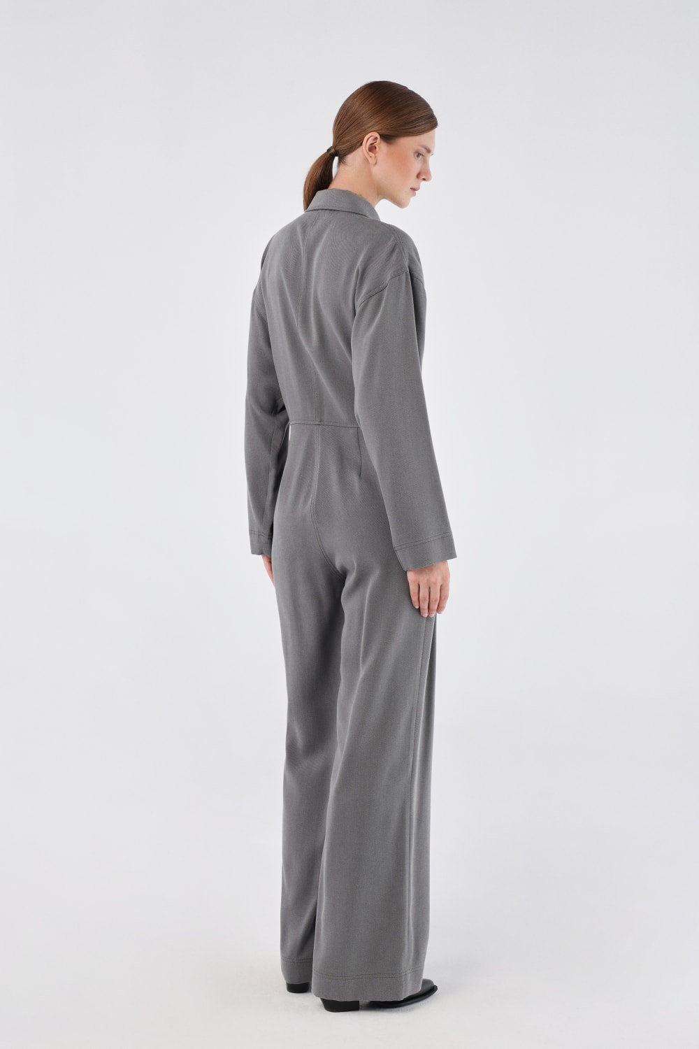 House of IKA-Fermuarlı Lyocell Tulum (tencel™)-Tulum-3-fleurdirect.live