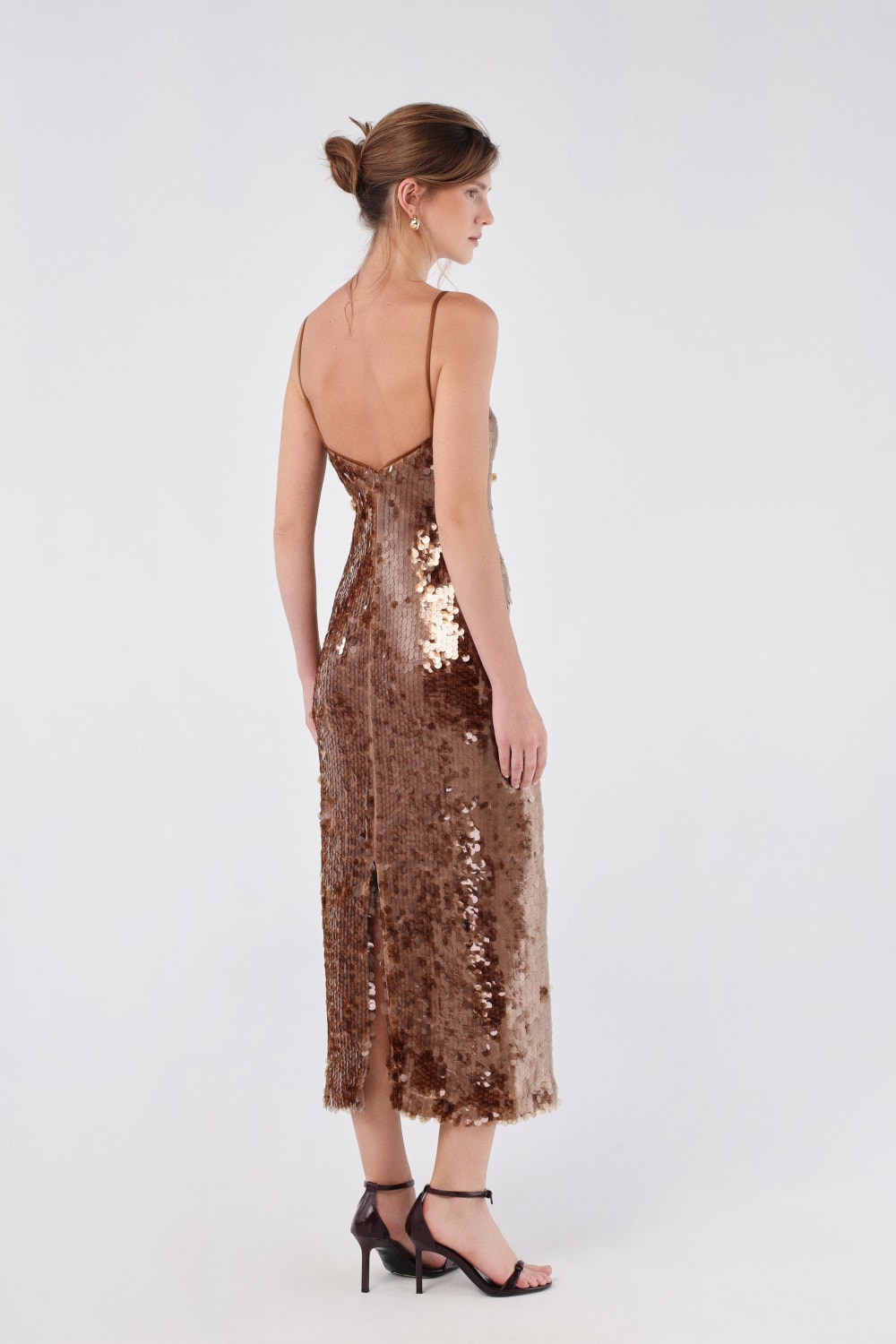 House of IKA-Payetli Midi Elbise-Elbise-3-fleurdirect.live