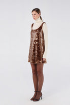 House of IKA-Payetli Mini Elbise-Elbise-2-fleurdirect.live