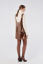 House of IKA-Payetli Mini Elbise-Elbise-3-fleurdirect.live