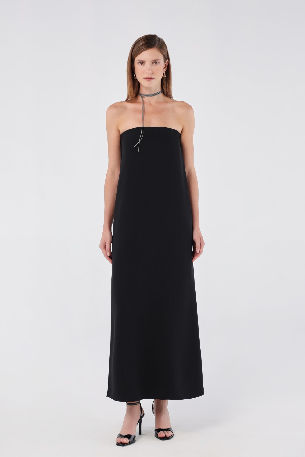 House of IKA-Straplez Maxi Elbise-Elbise-1-fleurdirect.live