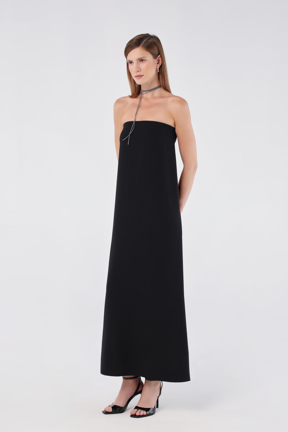House of IKA-Straplez Maxi Elbise-Elbise-2-fleurdirect.live