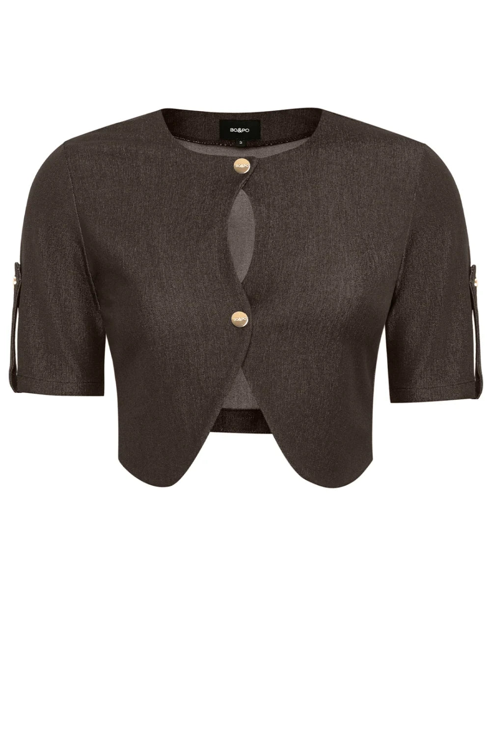 Bo&Po-Amor Top Brown-Top-1-fleurdirect.live