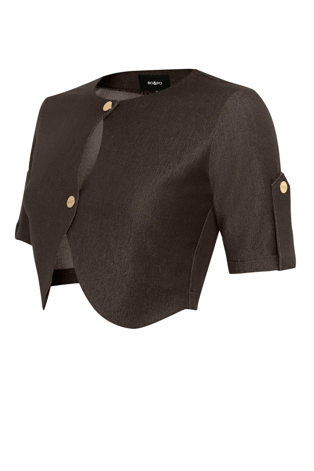 Bo&Po-Amor Top Brown-Top-2-fleurdirect.live
