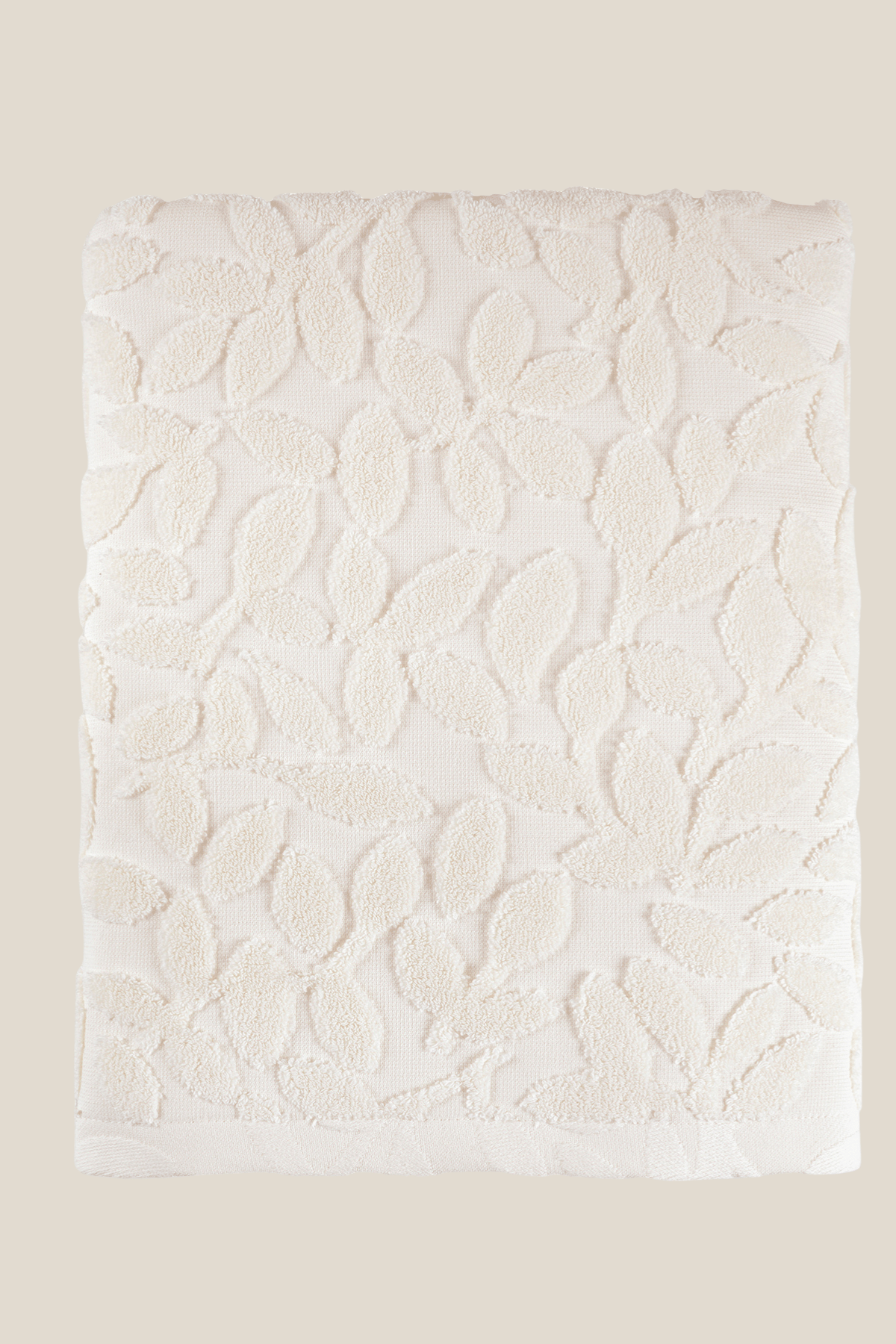 İRYA-Allesi %100 Pamuk Büyük Banyo Havlusu 90X150 Cm Ekru-Havlu & Havlu Setleri-4-fleurdirect.live