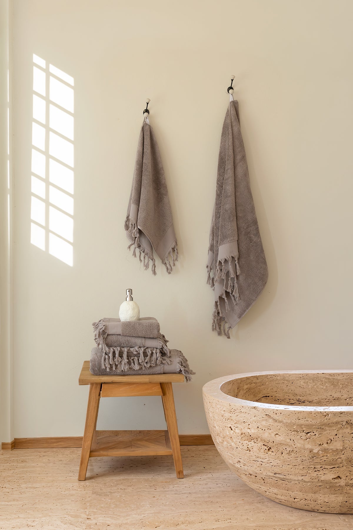 İRYA-Bodrum Banyo Havlusu Seti, Koyu Gri - 2'li, 80x150 Cm-Havlu & Havlu Setleri-3-fleurdirect.live