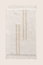 İRYA-Bound Tekli Banyo Paspası %100 Pamuk 50X80 Cm Beyaz-Paspas-6-fleurdirect.live