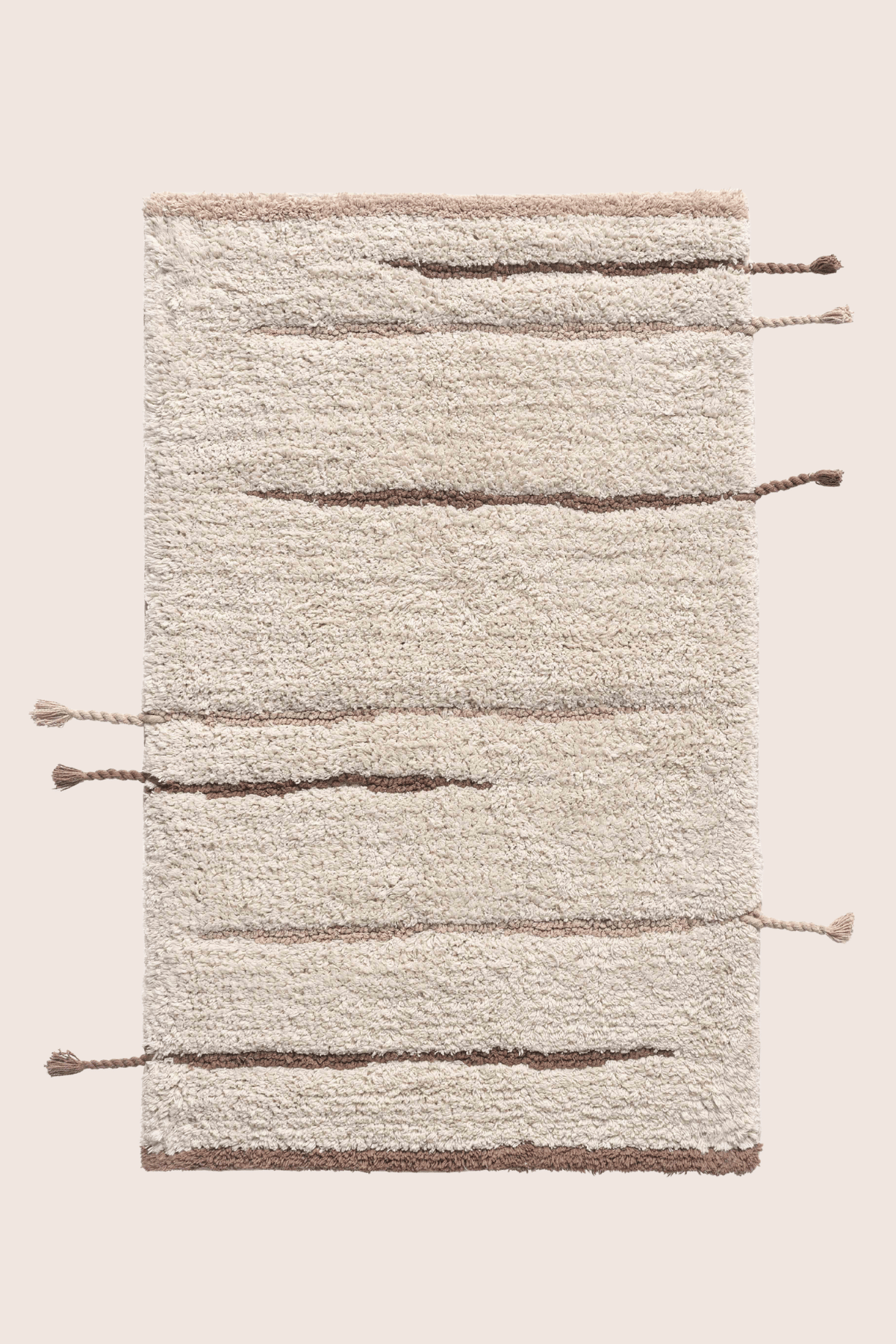 İRYA-Earth Tekli Banyo Paspası %100 Pamuk 50X80 Cm Kahverengi-Paspas-3-fleurdirect.live
